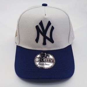 New Era New York Off White and Blue Baseball Cap